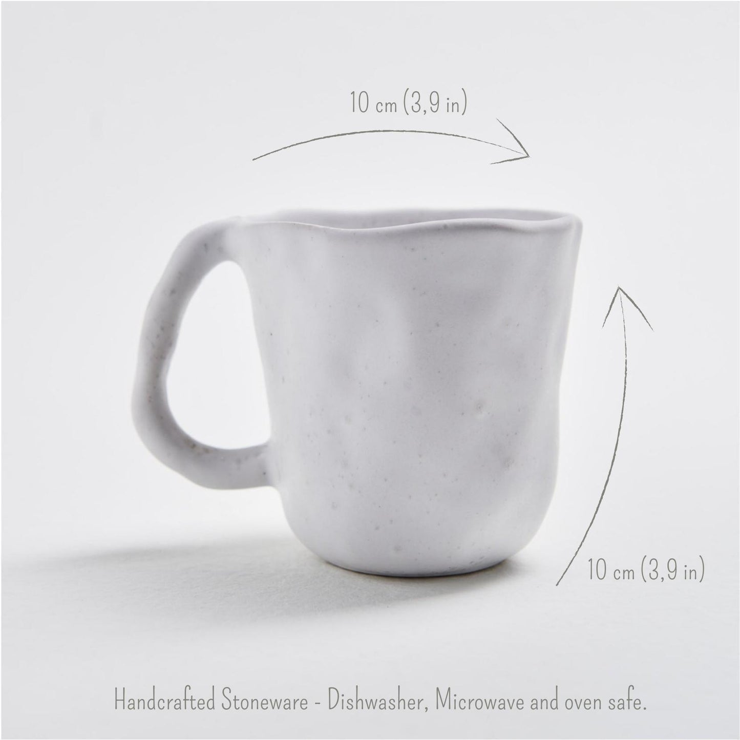 White Mug 10.1oz / 300ml stoneware ceramic — Pure Collection