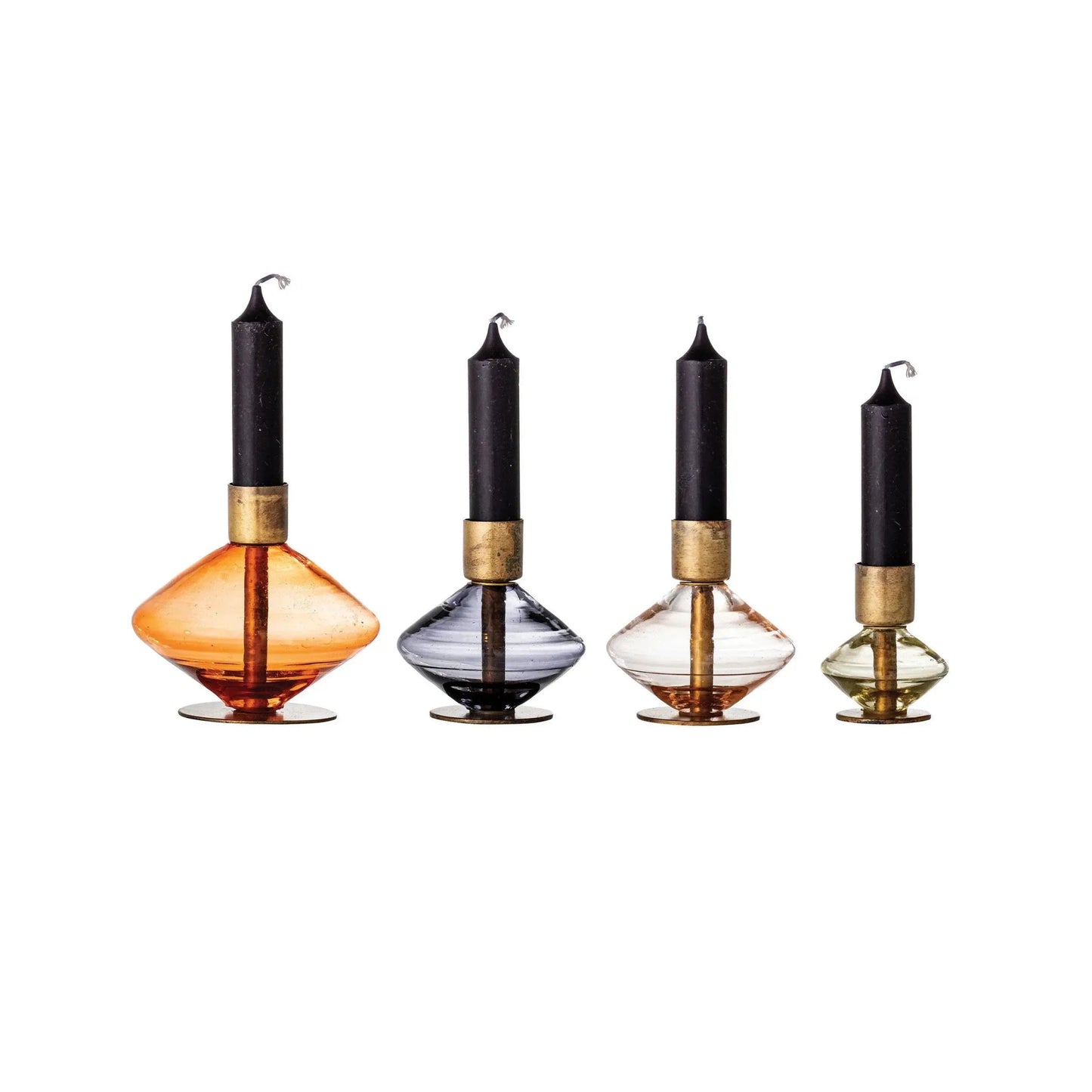 Blown Glass Candle Holders - mosswell.us