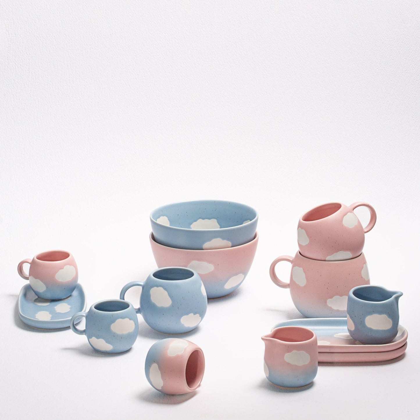 Blue Ball Mug 17oz / 500ml stoneware ceramic — Cloud Collection - mosswell.us