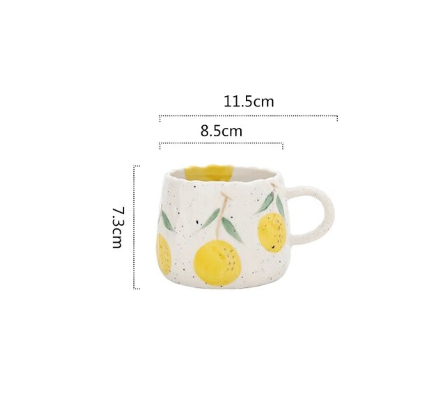 Ceramic Fruit Painted Mugs - mosswell.us