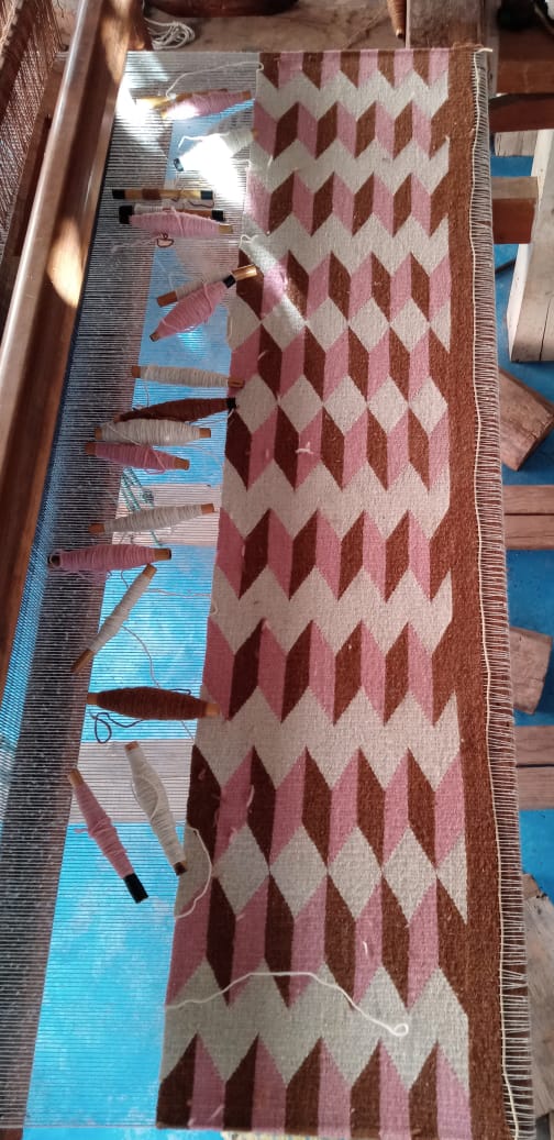 Teo Rug in Umber/Pink - mosswell.us