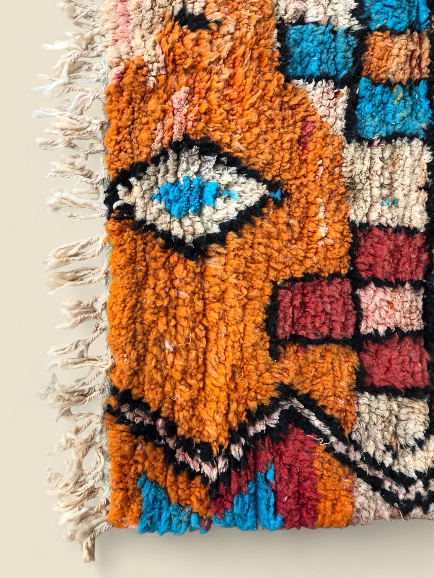 The Fatima Rug – Handwoven Moroccan Wool - Cat Rodeo