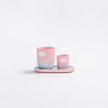 Espresso Cup stoneware ceramic — Cloud Sunset Collection