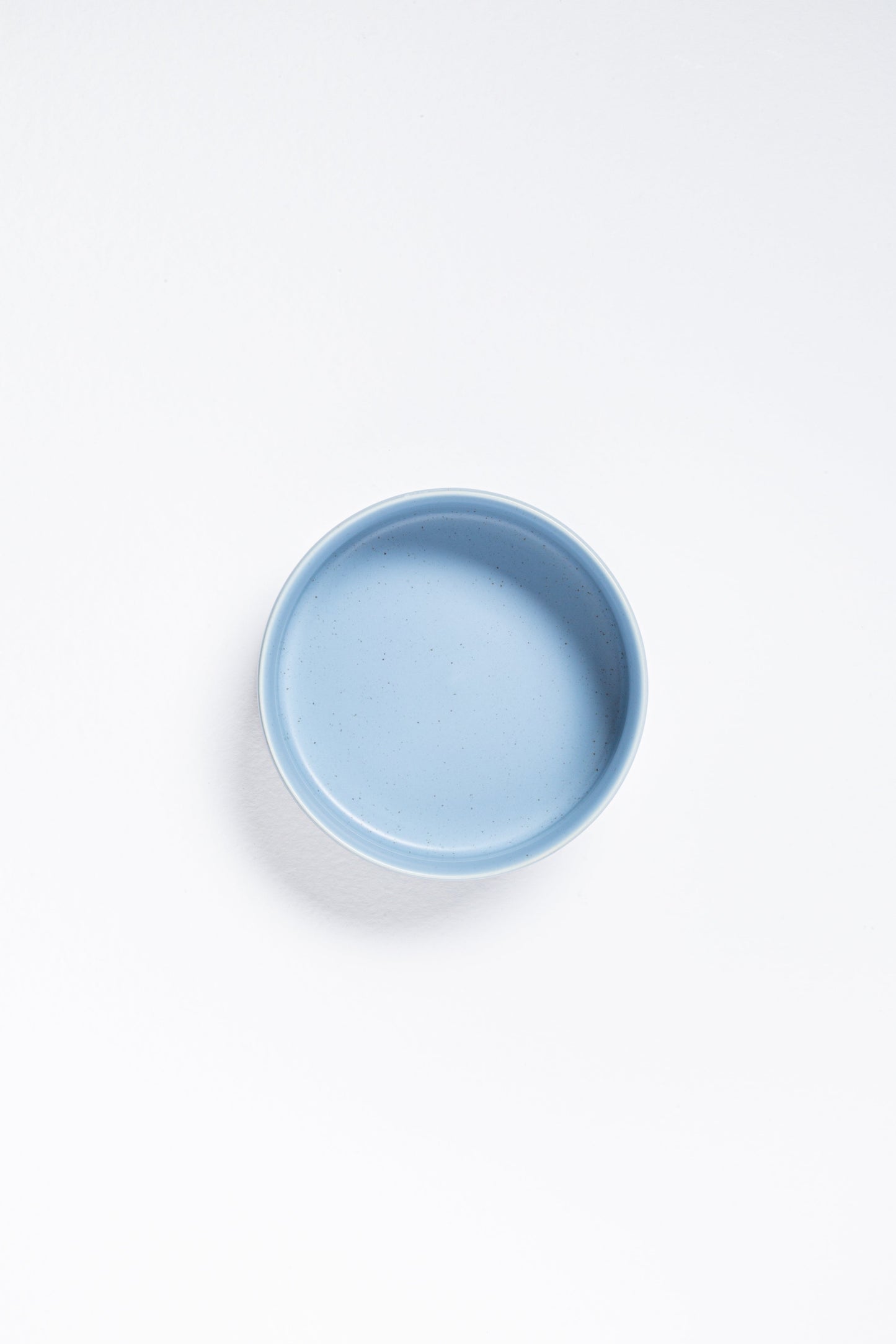 Set of 2 Blue Large stoneware ceramic Pet Bowls — Cloud Collection