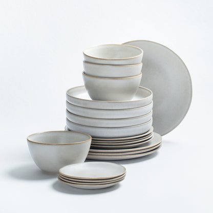Set of 20 stoneware ceramic Dinnerware — Terra Porcelanic Collection