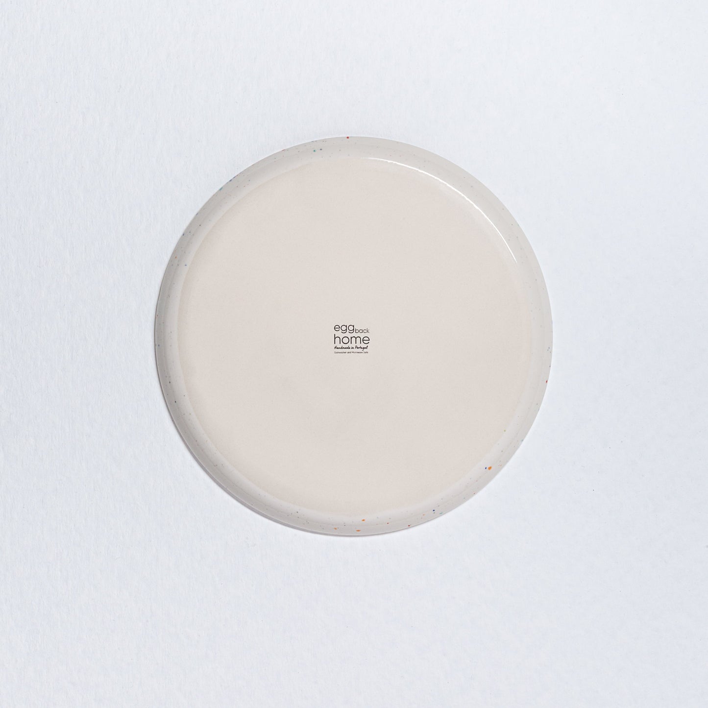 Set of 6 White Salad Plates 8.9" stoneware ceramic — Party Collection