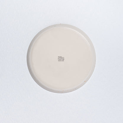 Set of 6 White Salad Plates 8.9" stoneware ceramic — Party Collection