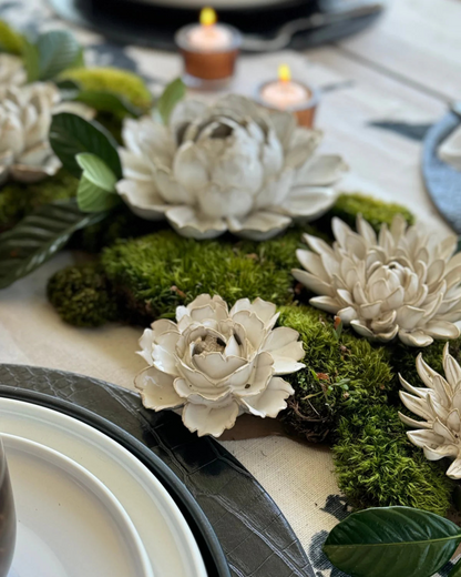 Ceramic Flower Wall Art Lettuce Pearl 6: Sea Lettuce Large Pearl