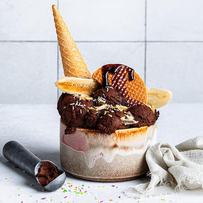Bowl 5.1" stoneware ceramic — Melting Ice Cream Collection