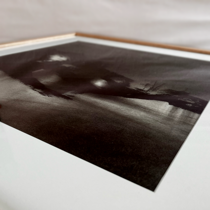 Black & White Abstract Landscape