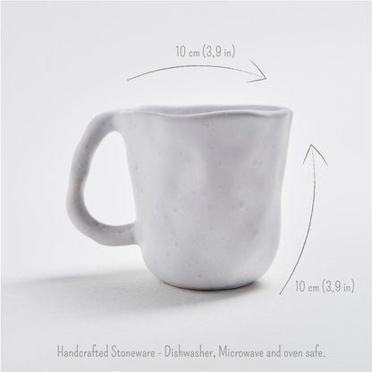 White Mug 10.1oz / 300ml stoneware ceramic — Pure Collection