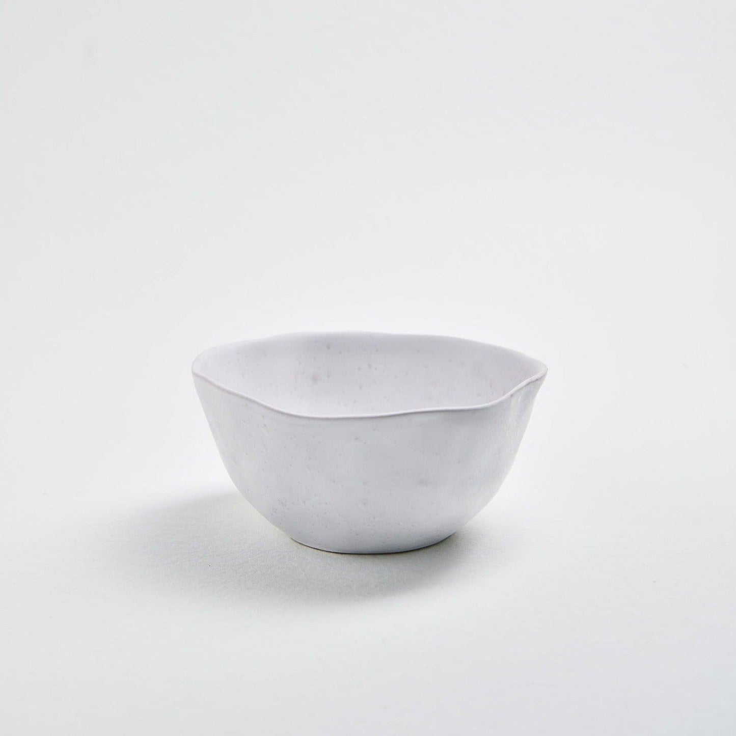 Set of 4 White Bowls 5.9" stoneware ceramic — Pure Collection