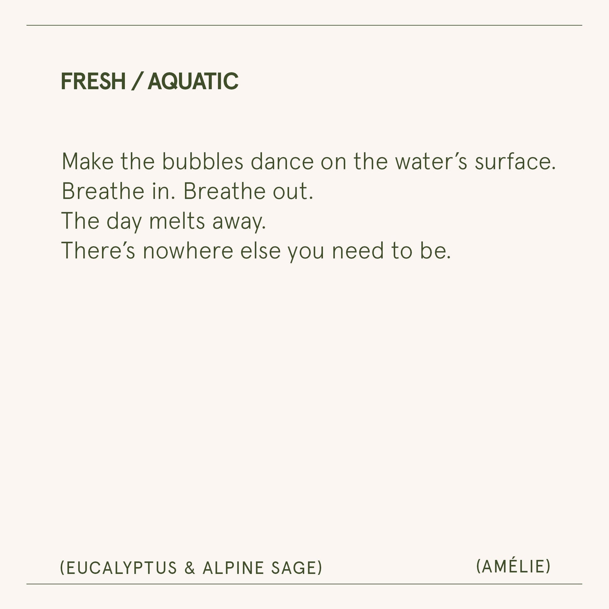 Amélie – Eucalyptus & Alpine Sage Candle - mosswell.us