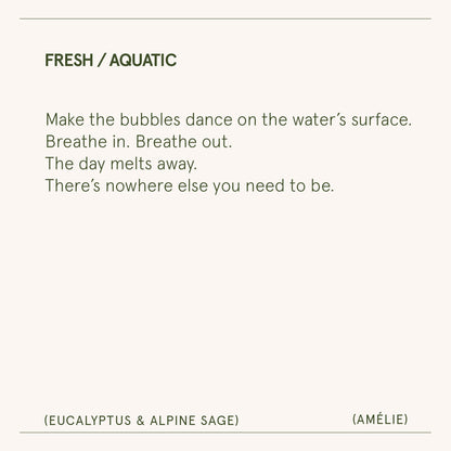 Amélie – Eucalyptus & Alpine Sage Candle - mosswell.us