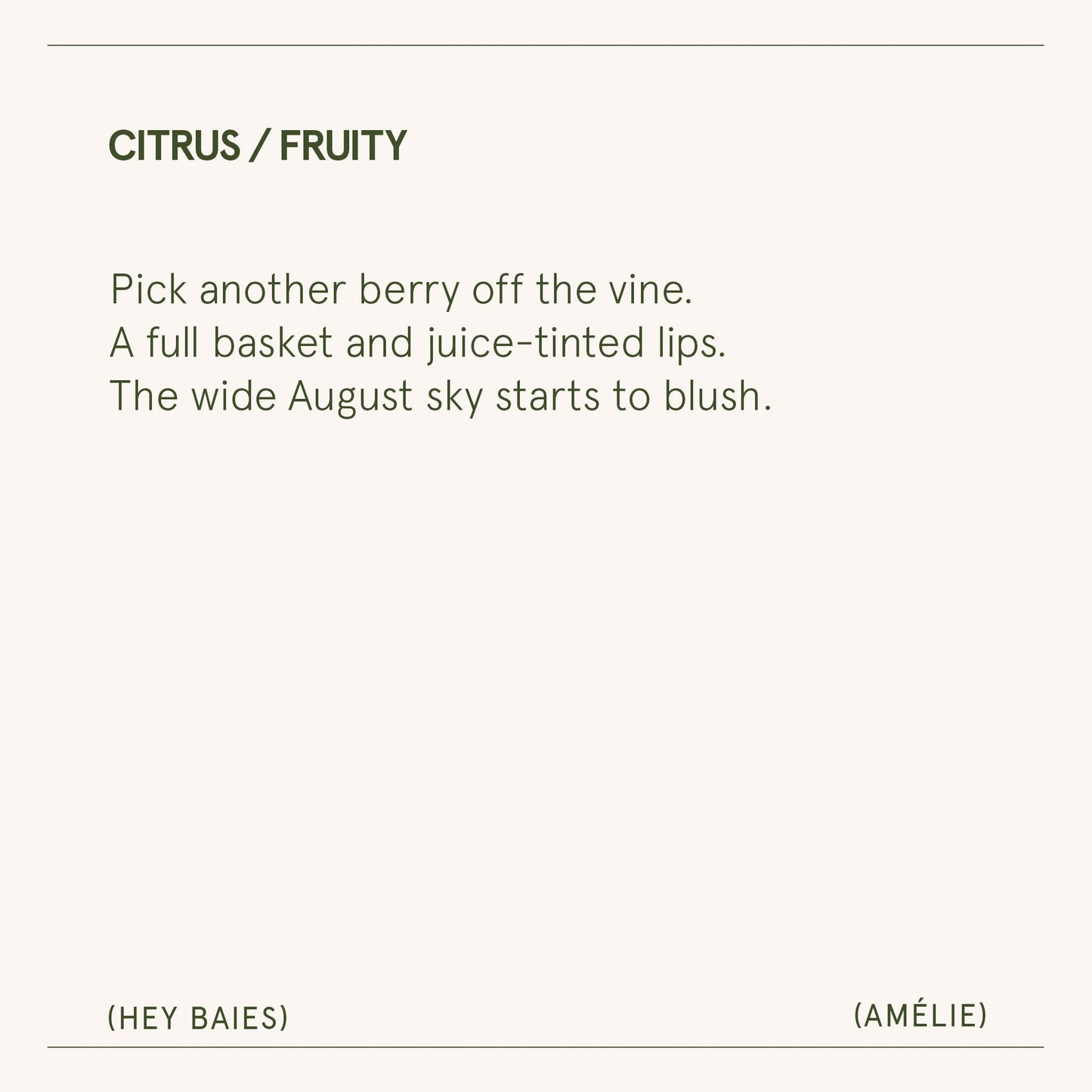 Amélie – Hey Baies Candle - mosswell.us