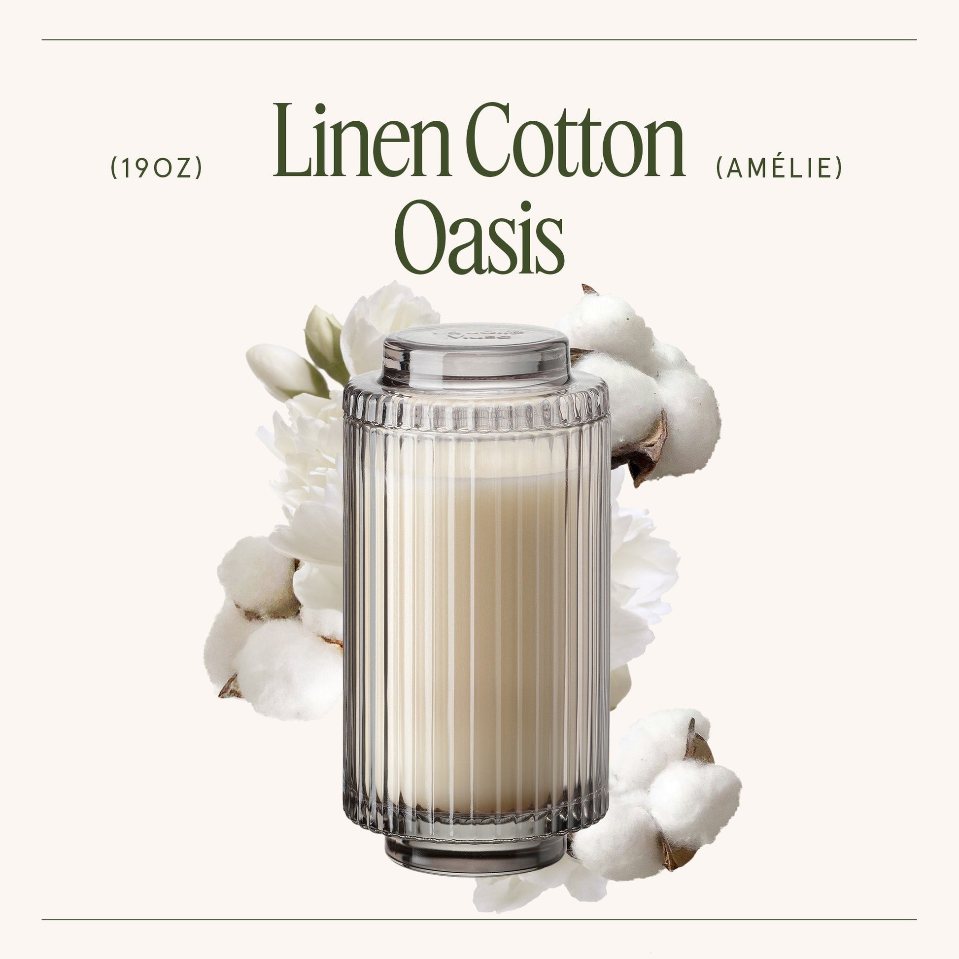 Amélie – Linen Cotton Oasis Candle - mosswell.us