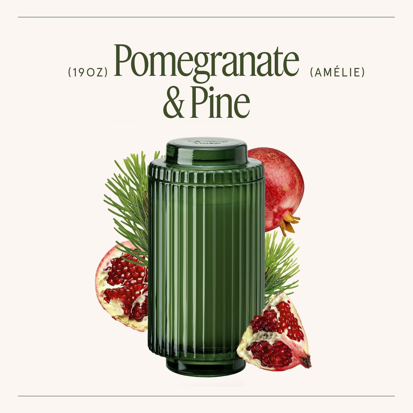 Amélie – Pomegranate & Pine Candle - mosswell.us