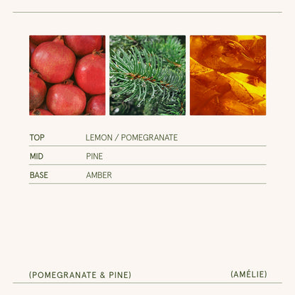 Amélie – Pomegranate & Pine Candle - mosswell.us