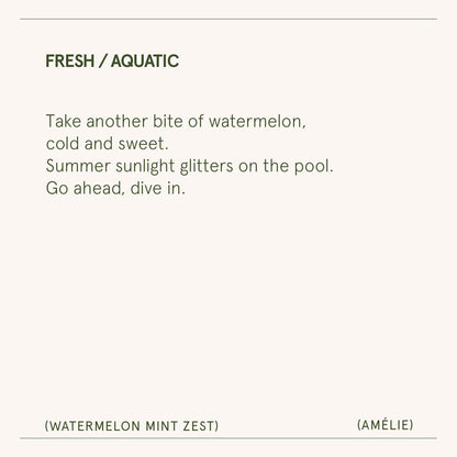 Amélie – Watermelon Mint Zest Candle - mosswell.us