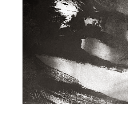 Black & White Abstract Landscape
