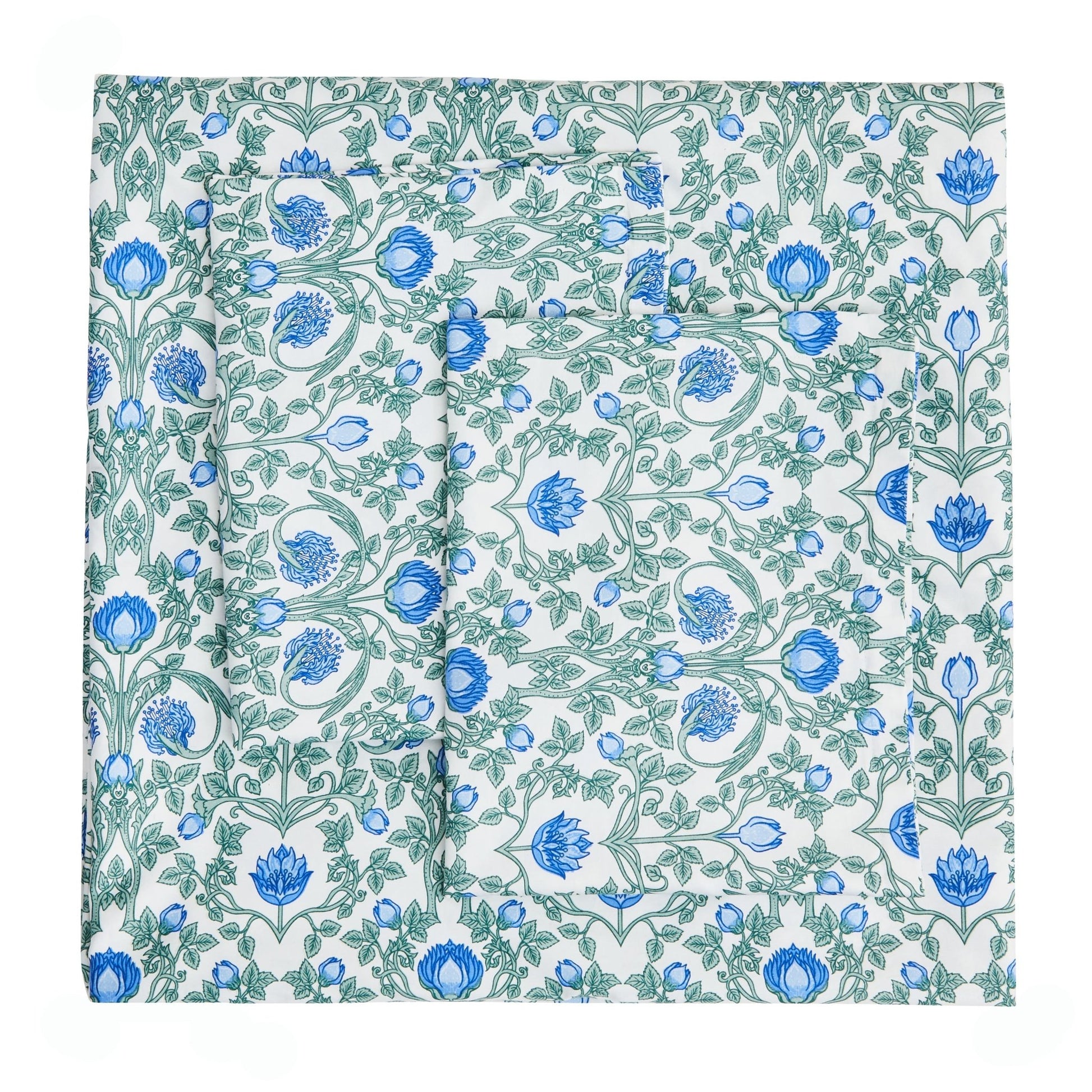 Arts & Crafts Floral Printed Duvet Set - mosswell.us