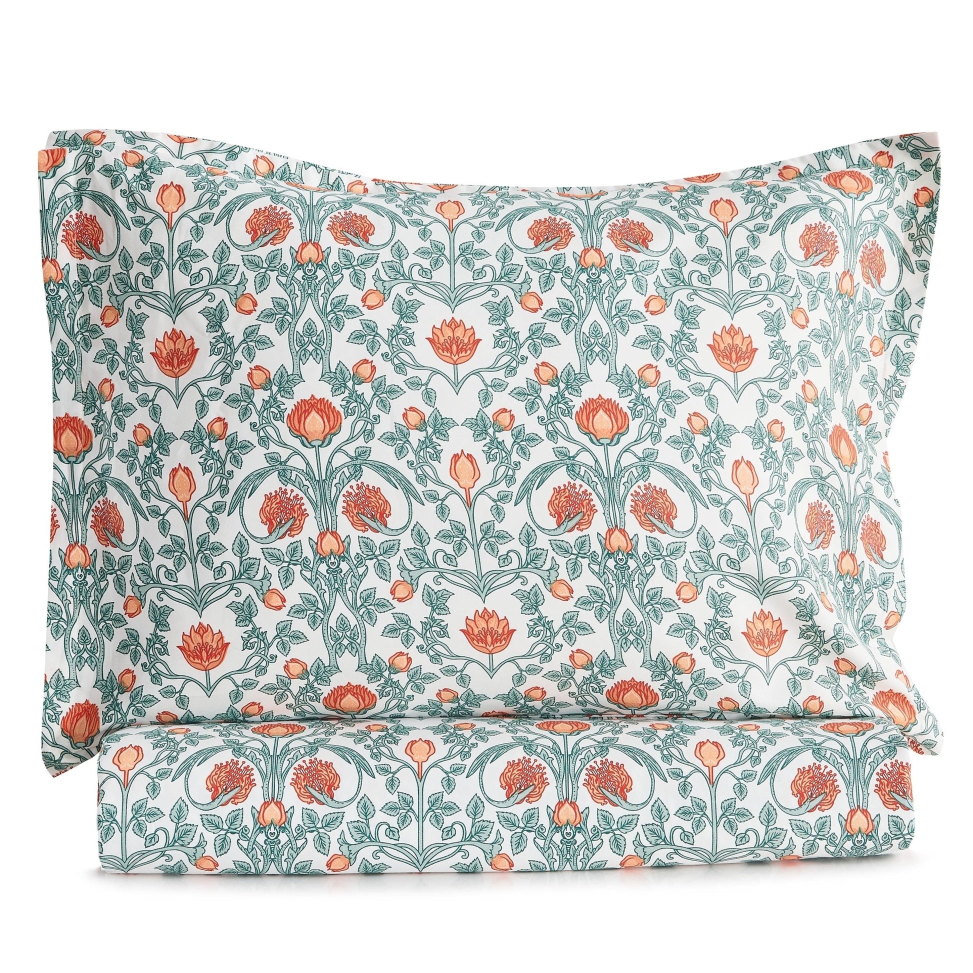 Arts & Crafts Floral Printed Duvet Set - mosswell.us