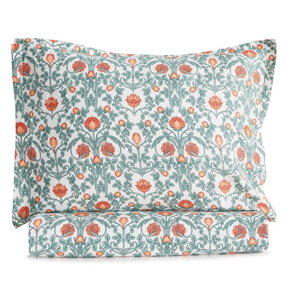 Arts & Crafts Floral Printed Duvet Set - mosswell.us