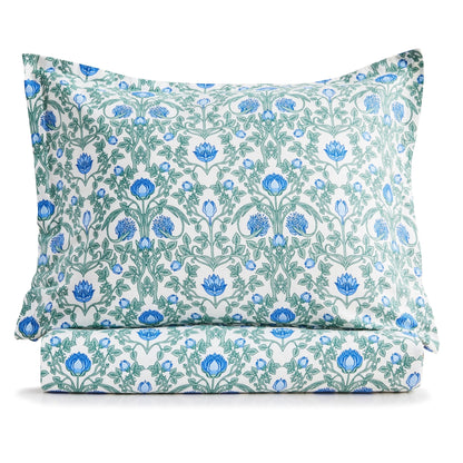 Arts & Crafts Floral Printed Duvet Set - mosswell.us