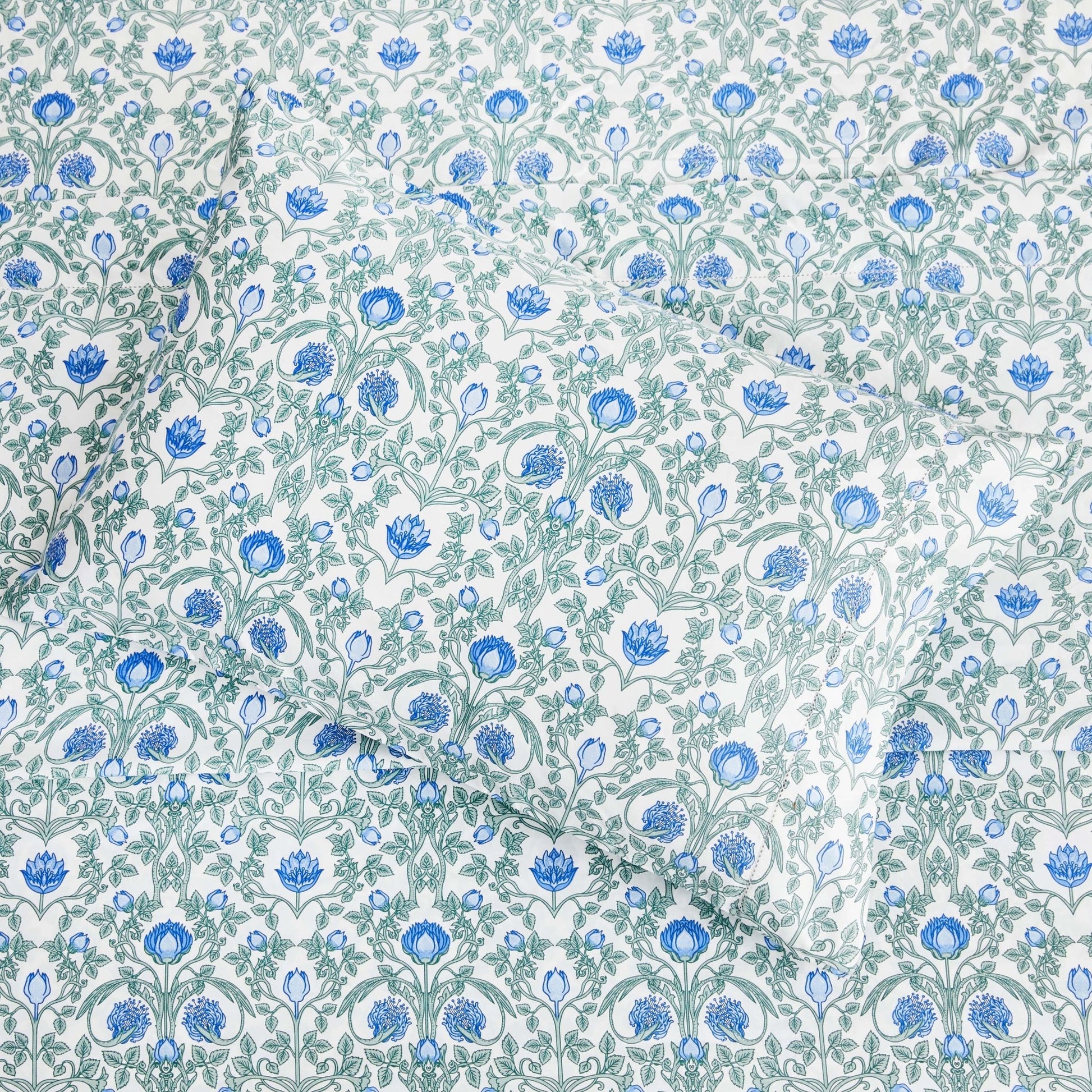 Arts & Crafts Floral Printed Pillowcase Pair - mosswell.us