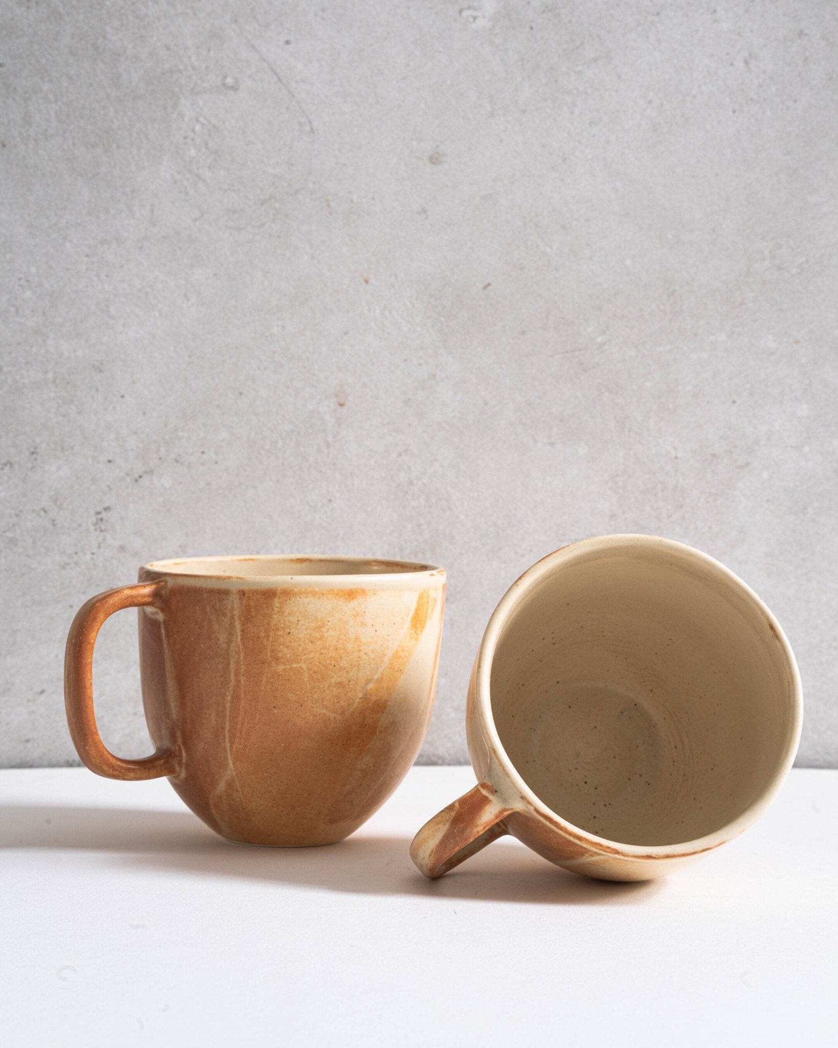 Beige Matte Stoneware Coffee Mug - mosswell.us