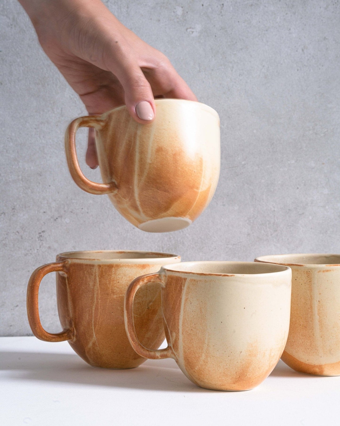 Beige Matte Stoneware Coffee Mug - mosswell.us