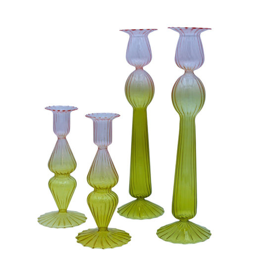 Bergamot Met Rose Candle Holder - Set of 4 - mosswell.us