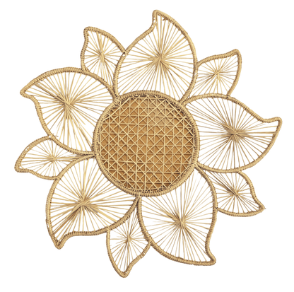 Bloom Handwoven Iraca Placemat - mosswell.us