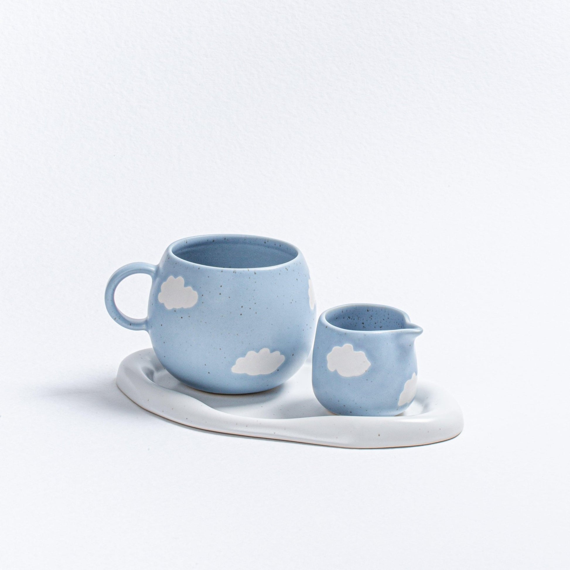 Blue Ball Mug 17oz / 500ml stoneware ceramic — Cloud Collection - mosswell.us