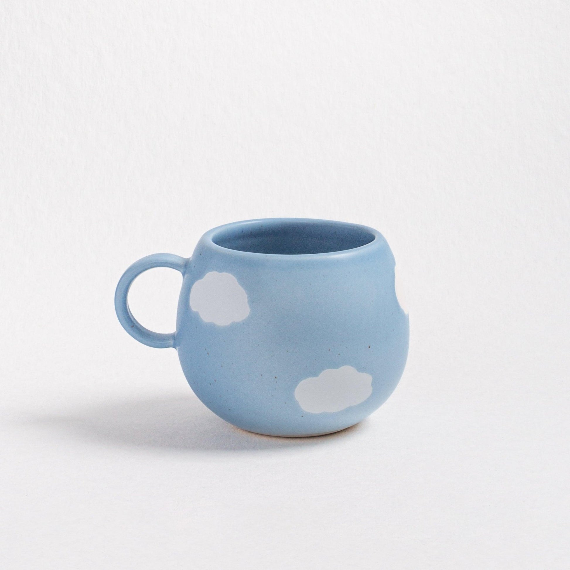 Blue Ball Mug 17oz / 500ml stoneware ceramic — Cloud Collection - mosswell.us