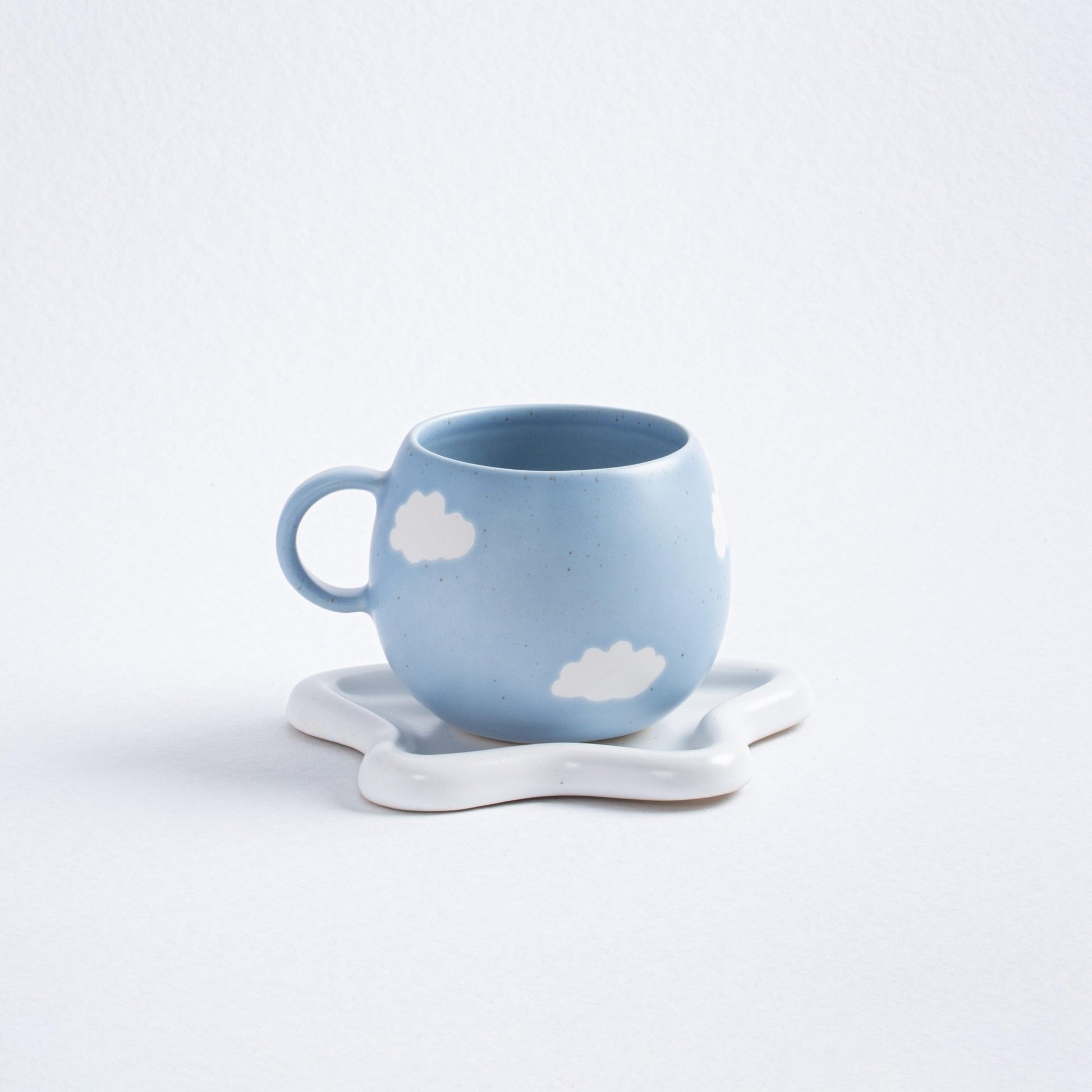 Blue Ball Mug 17oz / 500ml stoneware ceramic — Cloud Collection - mosswell.us