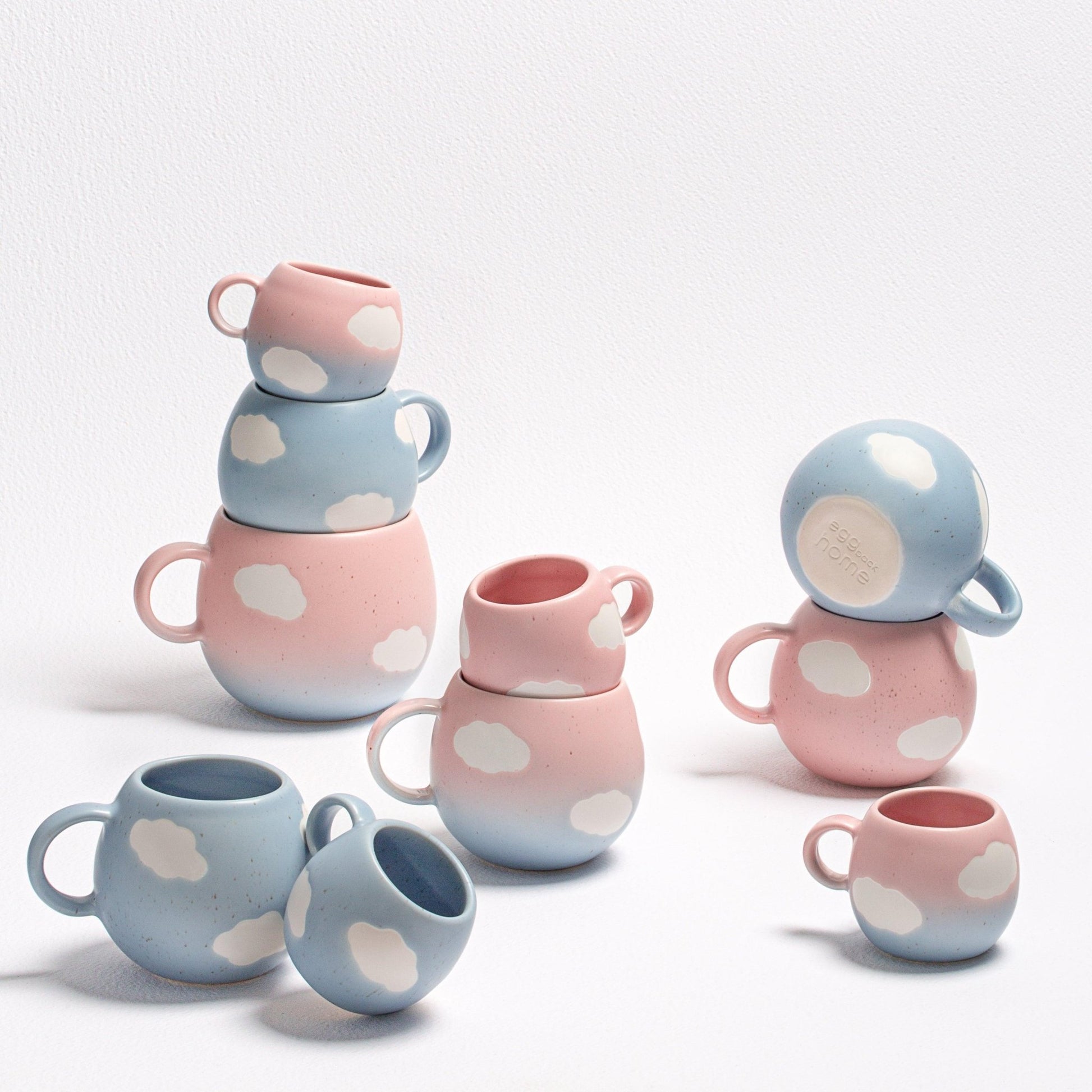 Blue Ball Mug 8.5oz / 250ml stoneware ceramic — Cloud Collection - mosswell.us