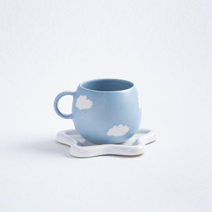 Blue Ball Mug 8.5oz / 250ml stoneware ceramic — Cloud Collection - mosswell.us