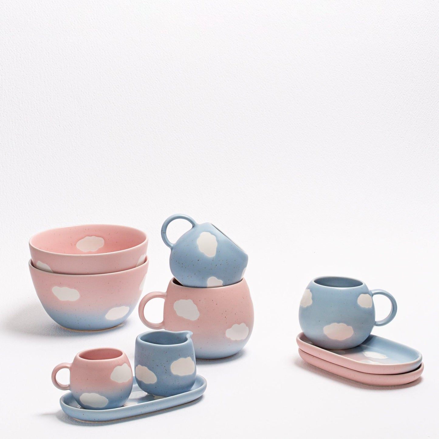 Blue Mini Tray stoneware ceramic — Cloud Collection - mosswell.us