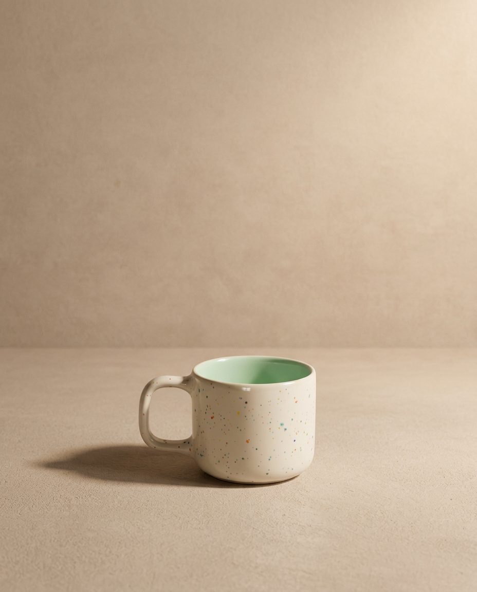 Set of 4 Colors Espresso Mugs stoneware ceramic — Breeze Party Out