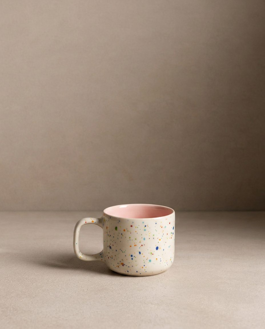 Set of 4 Colors Espresso Mugs stoneware ceramic — Breeze Party Out