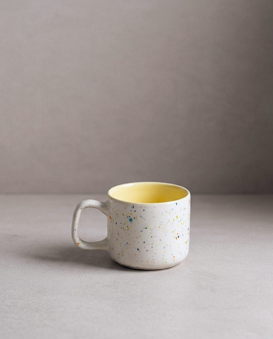 Set of 4 Colors Espresso Mugs stoneware ceramic — Breeze Party Out