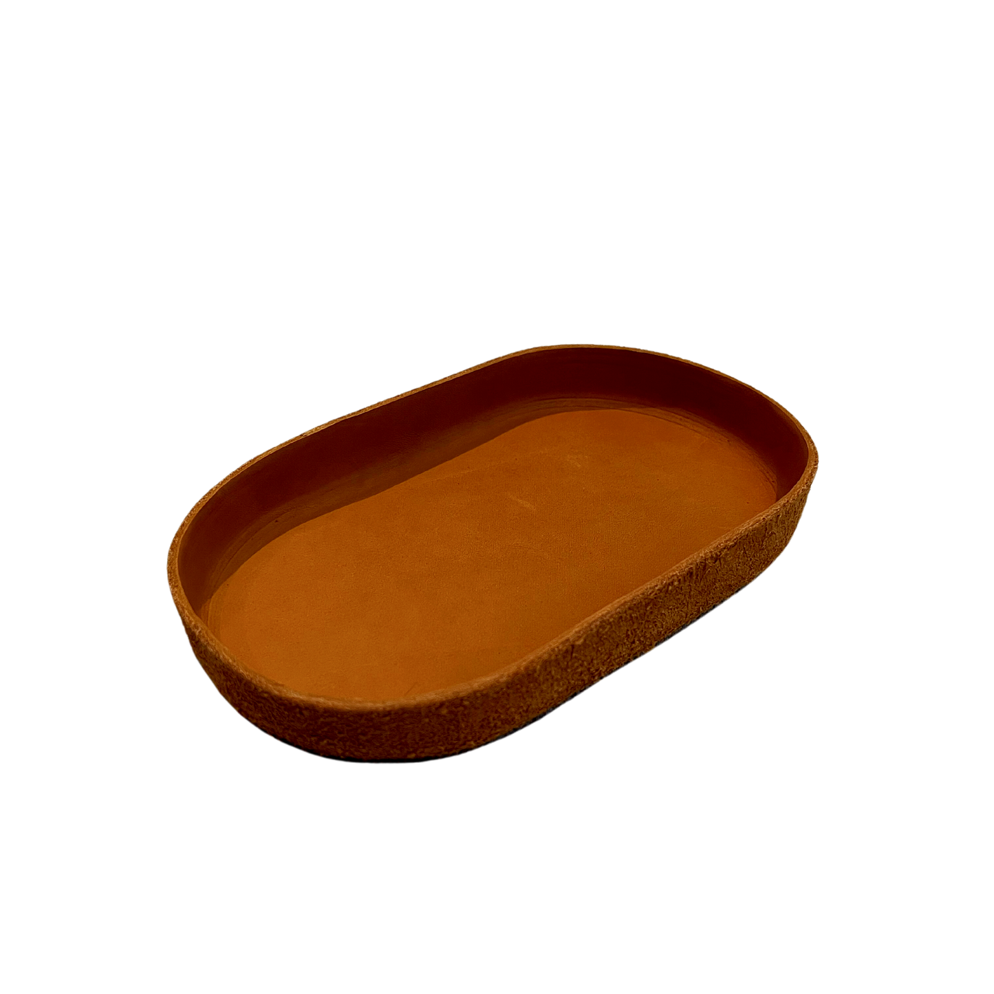 Leather Valet Tray: Oval