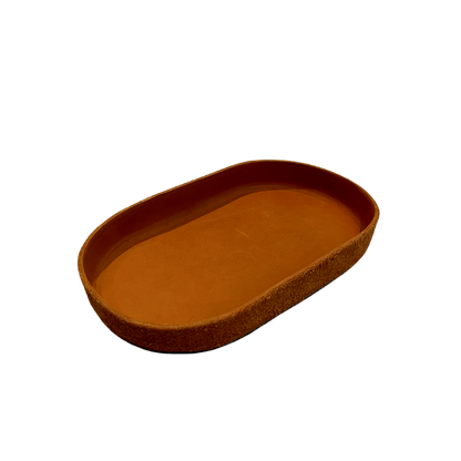 Leather Valet Tray: Oval