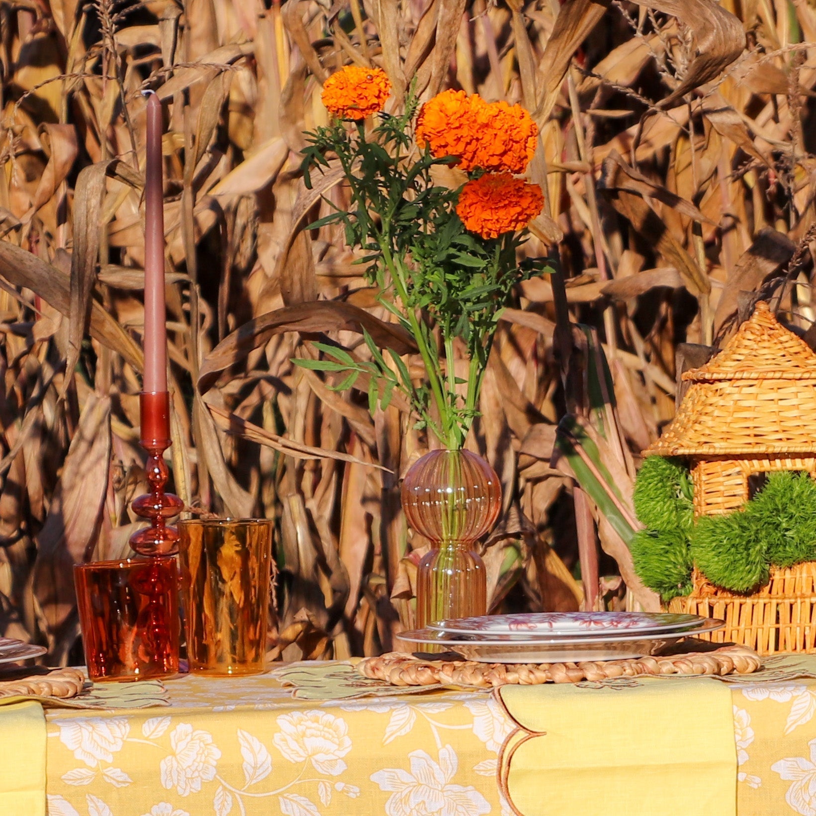 Café Saffron Candle Holder - Pair - mosswell.us