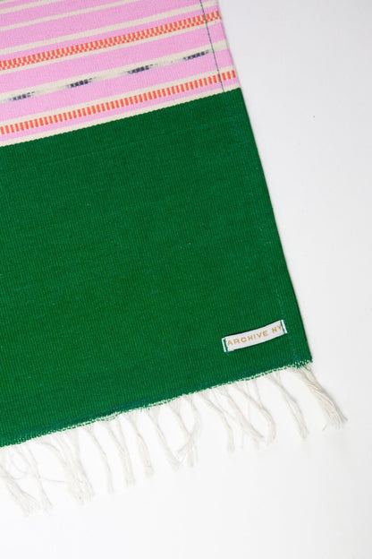 Cantel Runner - Grass & Pink - mosswell.us