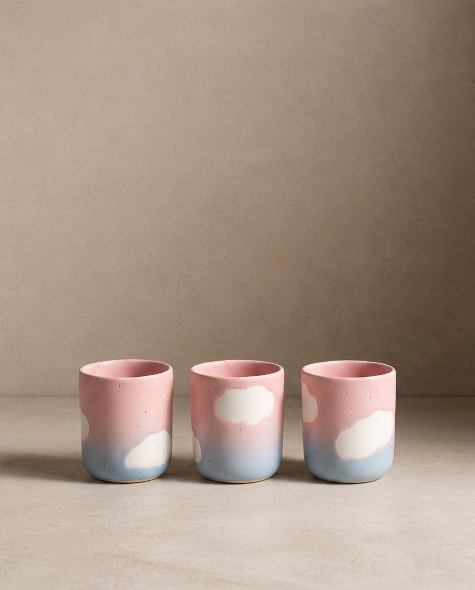 Espresso Cup stoneware ceramic — Cloud Sunset Collection