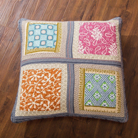 DaDa Bedding Bohemian Gallery of Roses Square Pillow Accent Euro Sham - 26" x 26" (JHW - 546 - EURO) - mosswell.us