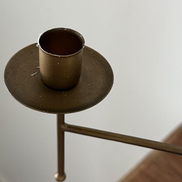 Freestanding Antique Iron Candelabra, Set of Two - mosswell.us