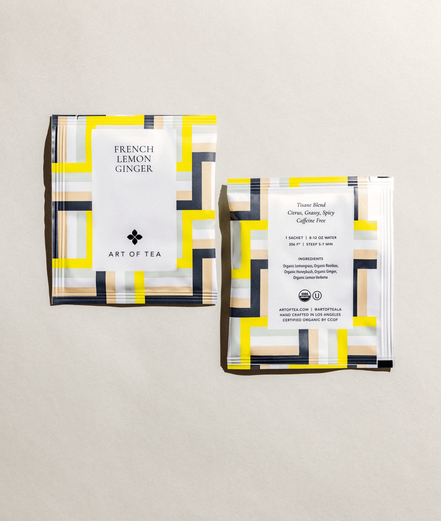 French Lemon Ginger Eco Teabag Sachets - mosswell.us